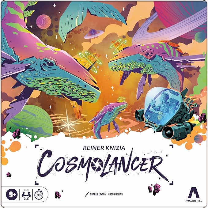 Cosmolancer Board Game | A Strategy Game by Reiner Knizia | Ages 9 and Up | 2 to 4 Players | 30 Mins. | Family Games for Kids, Teens, and Adults