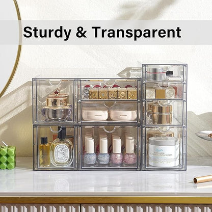 Prsildan Acrylic Drawer Makeup Organizer