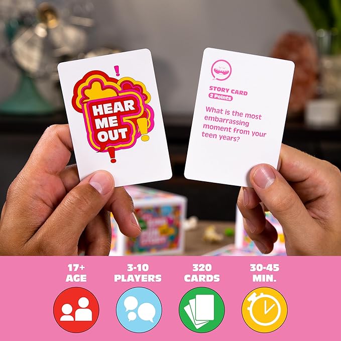 It’s Kind of a Fun Story – Adult Party Game & Storytelling Card Game with 320 Conversation Cards for Friends, Couples, Families, Game Nights, Bachelorette Parties, Pre-Games, and Happy Hours