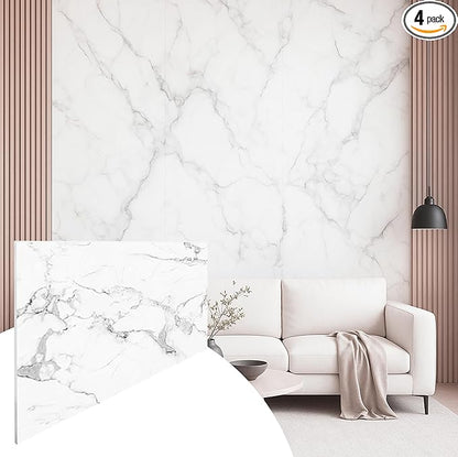 Dundee Deco Faux Marble Wall Panels - 2 ft X 4 ft - Glossy