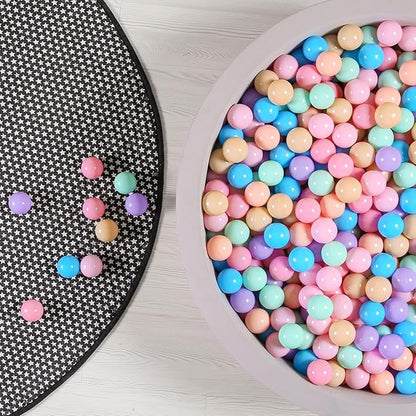 GOGOSO Ball Pits Balls for Toddlers Pack of 50 100 200 Plastics Shape Ball Non-Phthalate Non-BPA Non-Toxic 2.2-Inch Crush Proof Play Balls