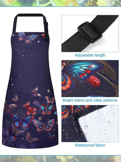 Bencailor 6 Pcs Spring Kitchen Aprons