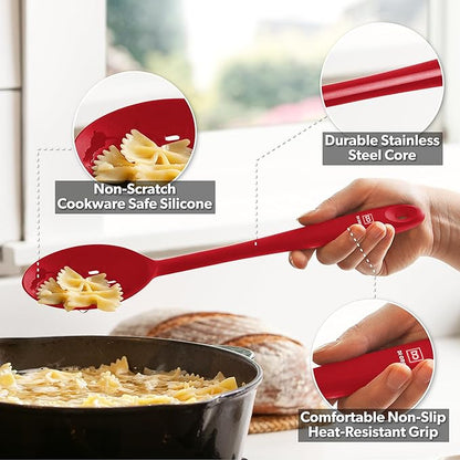 DIORO Silicone Mixing & Serving Spoons