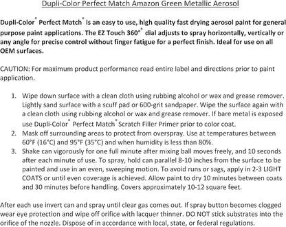 Dupli-Color Perfect Match Premium Automotive Paint, Amazon Green (M), 8 oz