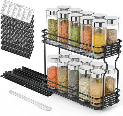 SpaceAid Pull Out Spice Rack Organizer