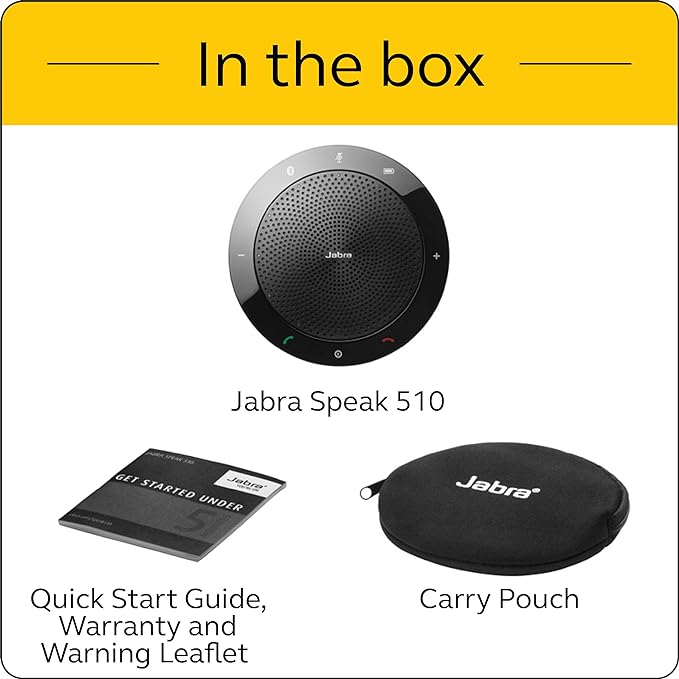 Jabra Speak 510 UC Wireless Bluetooth Speakerphone – Outstanding Sound Quality