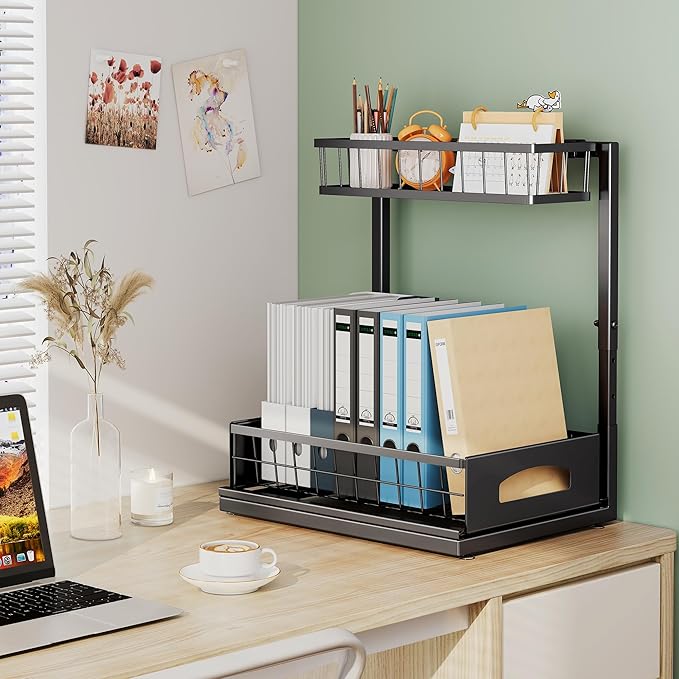 Under Sink Organizer, 2 Pack Cabinet Organizer