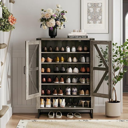 Maupvit 42.1" Farmhouse Shoe Cabinet