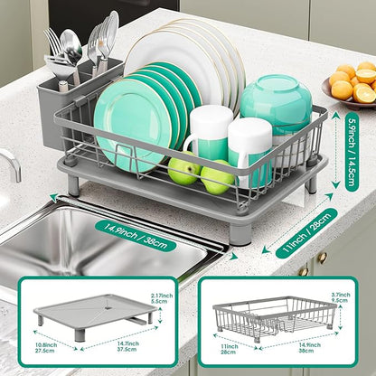 GAOKASE Dish Drying Rack, Stainless Steel-Dish Rack, Dish Racks