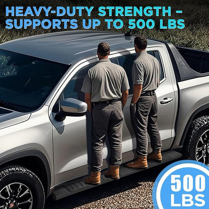 PZ 6 inch Black Aluminum Alloy Running Boards Compatible with 2015-2024 Ford F-150,2017-2024 Ford F250 F350 F450 F550 Super Cab Side Step Nerf Bars