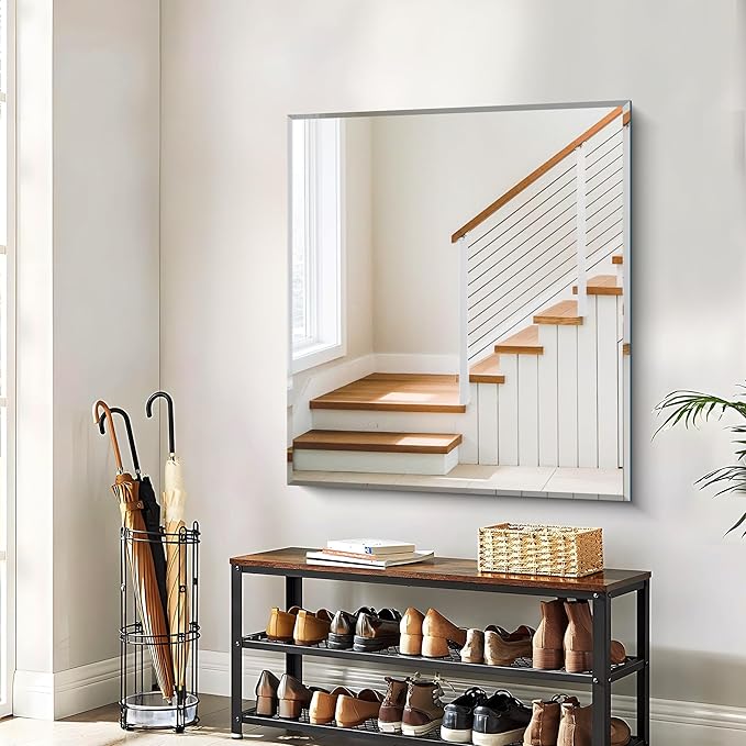 CILIBER Beveled Bathroom Mirror, 36x40 Inch Large Bathroom Mirrors