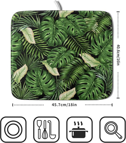 Giwawa Tropical Palm Leaf Dish Drying Mat