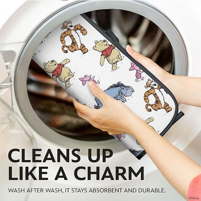 Disney Dish Drying Mats for Kitchen Counter – 16" x 18" Absorbent Kitchen
