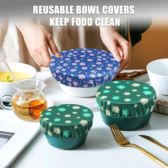 wegreeco Elastic Reusable Bowl Covers