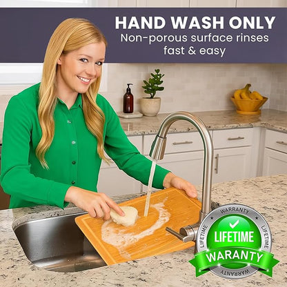 Glue-Free Surface™ 2XL Extra Large Bamboo Cutting Board Set of 4 – Small