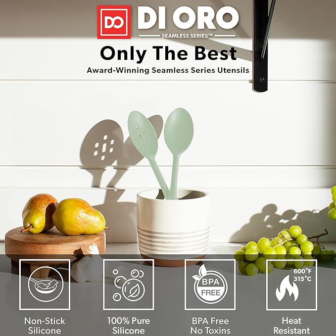 DI ORO Silicone Spoons for Cooking