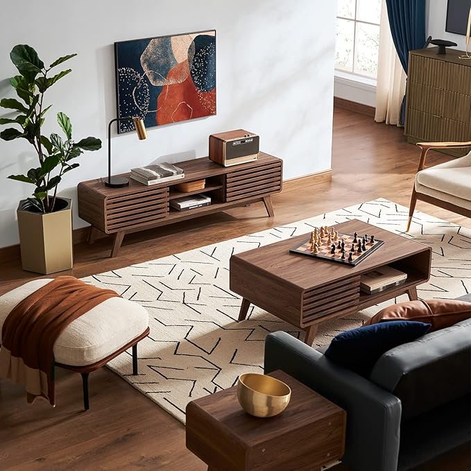 mopio Ensley TV Stand, Mid Century Modern