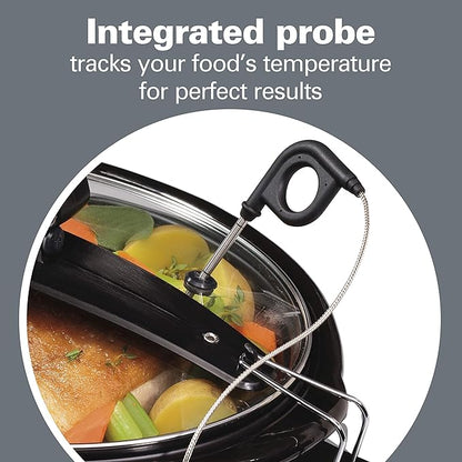 Hamilton Beach Portable 6 Quart Set & Forget Digital Programmable Slow Cooker