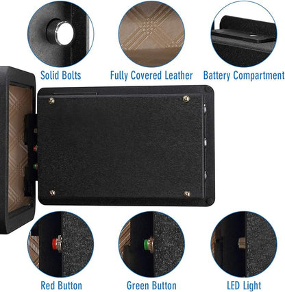 Tenamic Biometric Fingerprint Safe Box 0.85 Cubic Feet Fireproof Waterproof