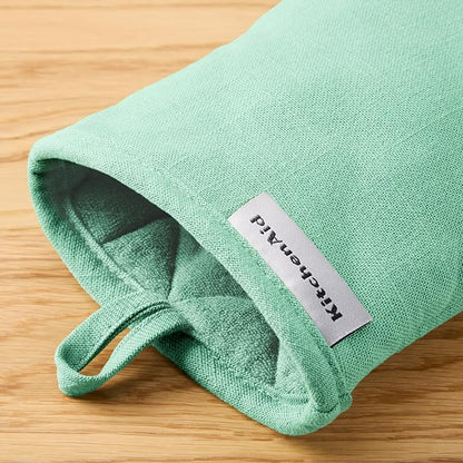 KITCHENAID Gourmet Series Gridlines Mini Oven Mitts 2-Pack Set, Heat Resistant