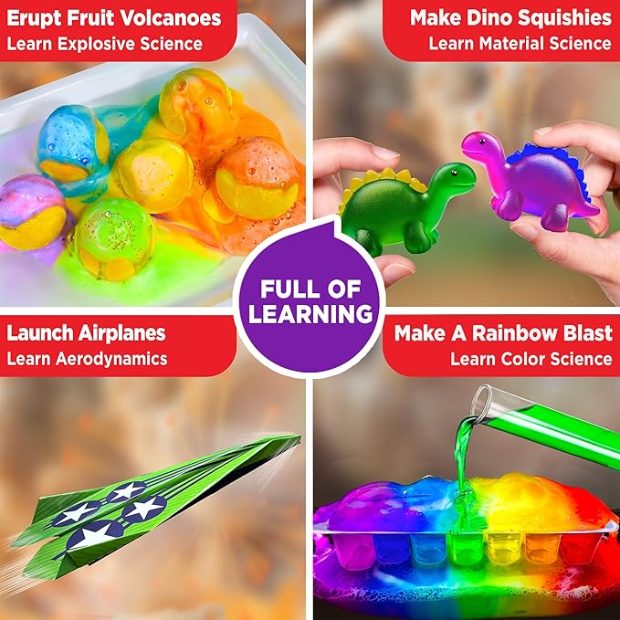Doctor Jupiter My First Amazing Science Kit for Kids Ages 4-5-6-7-8 | Birthday Gift Ideas for 4+ Year Old Boys & Girls | Learning & Educational Projects | STEM Toy with 100+ Experiments