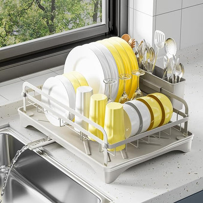 LIYI Dish Rack - Dish Racks for Kitchen Counter, Kitchen Dish Drying Rack