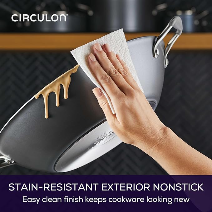 Circulon A1 Series w/ScratchDefense Nonstick Induction Wok