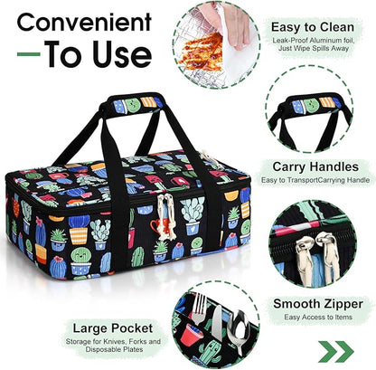 Corduroy Casserole Carrier, Insulated Lasagna Lugger