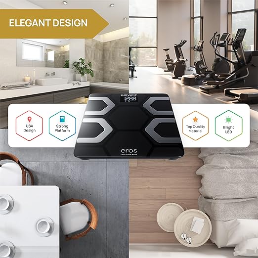INEVIFIT EROS Bluetooth Body Fat Scale Smart BMI Highly Accurate Digital