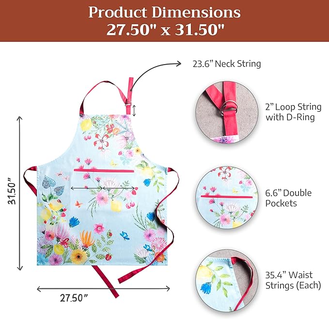 Maison d' Hermine 100% Cotton Apron