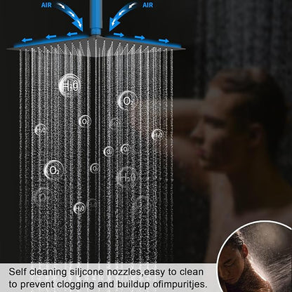 KATAIS Shower Faucet Set Matte Black Shower System