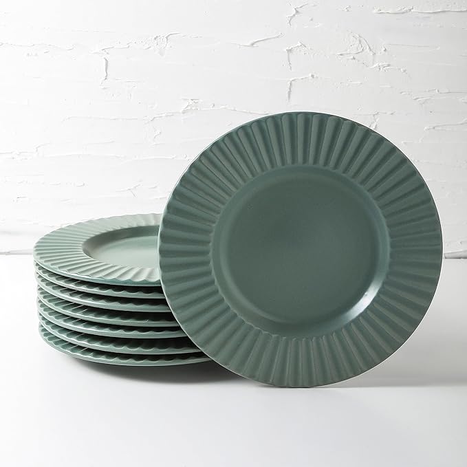 Christian Siriano Lusso 32-Piece Dinnerware Set Stoneware, Stone