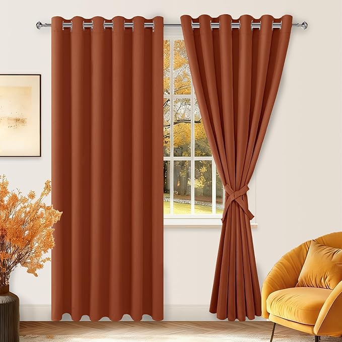 Hiasan Fall Grommet Blackout Curtains