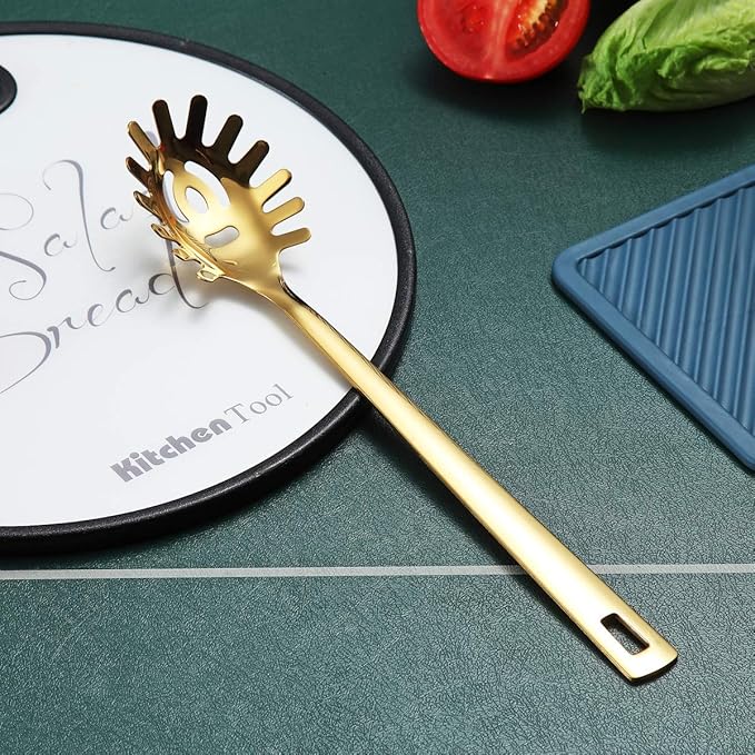 Gold Spaghetti Spoon, Berglander Pasta Server