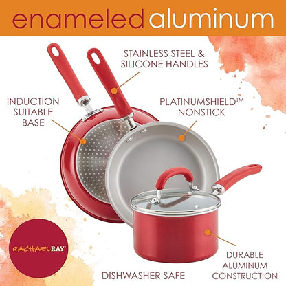 Rachael Ray Create Delicious Aluminum Nonstick Steam Set