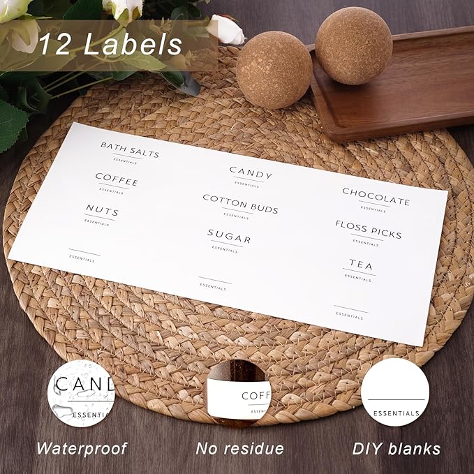 Glass Jars with Cork Lids, 3 Pack Small Decorative Jars with Acacia Tray