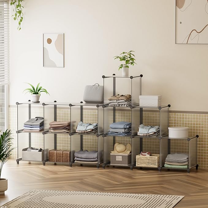 HOMIDEC Closet Organizers and Storage, 9 Cube Storage Organizer, Portable