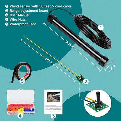 2026 Upgraded Vehicle Exit Sensor, Automatic Gate Opener Car Detector