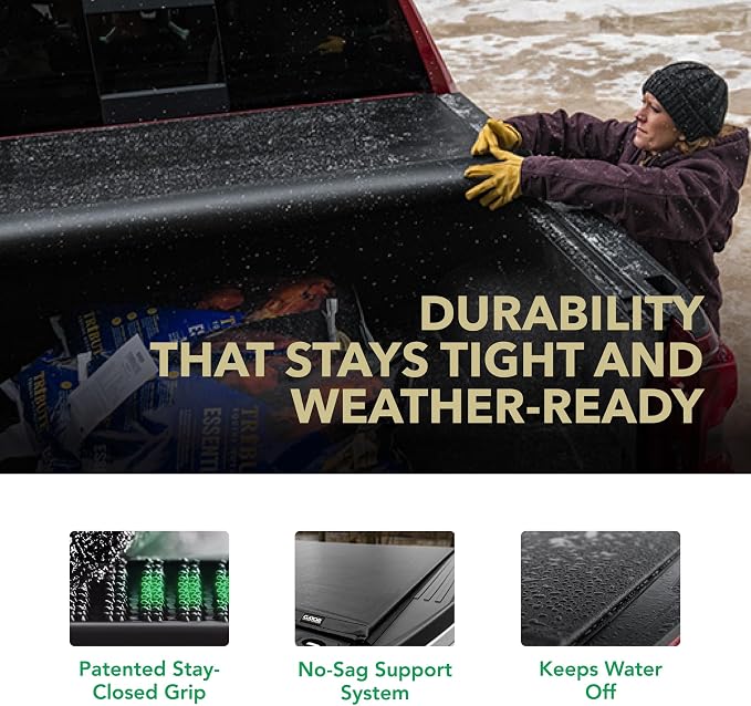 Gator Soft Roll-Up Truck Bed Tonneau Cover w/ Gear Straps | 137913 | Fits 2017 - 2026 Ford F-250/350/450 Super Duty 6' 10" Bed (79.2")
