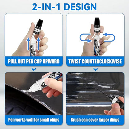 Touch Up Paint for Cars, Black Car Paint Scratch Repair, Auto Paint Repair Pen, Automotive Scratch Remover, Professional Seamless Coverage, Color Accurate, Long lasting Adhension, Fast Drying
