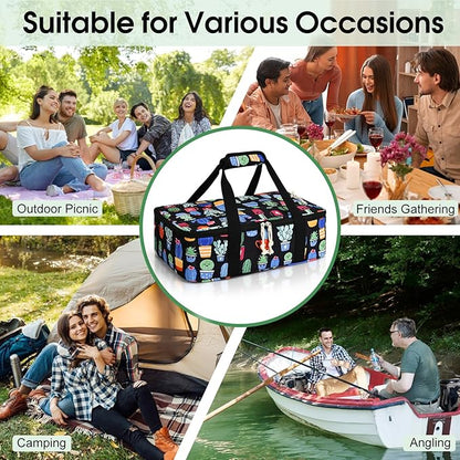 Corduroy Casserole Carrier, Insulated Lasagna Lugger