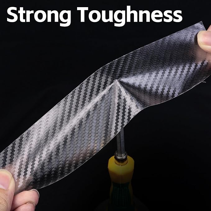 Arespark Car Door Edge Protector, Clear Carbon Fiber Sill Guard Vinyl Film with Anti-Scratch Anti-Collision Protection for Most Vehicles with Free Tool Kit (1inx30ft)