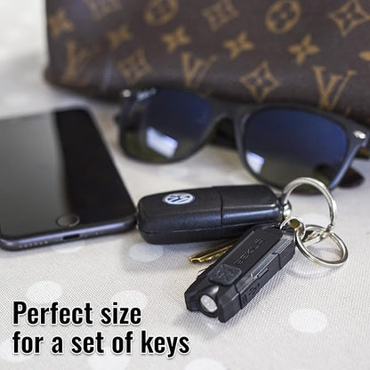 Rechargeable Keychain Flashlight, 120 Lumen Mini Flashlight, EDC Keychain Light, Flashlight Keychain, Small Flashlights.