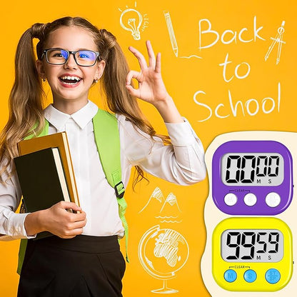 ZILLEEN Classroom Timer for Kids Teachers 2 Pack Digital Timers