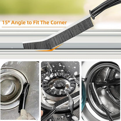 12Pcs Crevice Cleaning Brush Set, Hard Bristle Gap Cleaning Tools, Window & Car