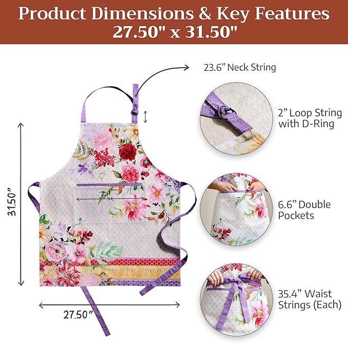 Maison d' Hermine 100% Cotton Apron