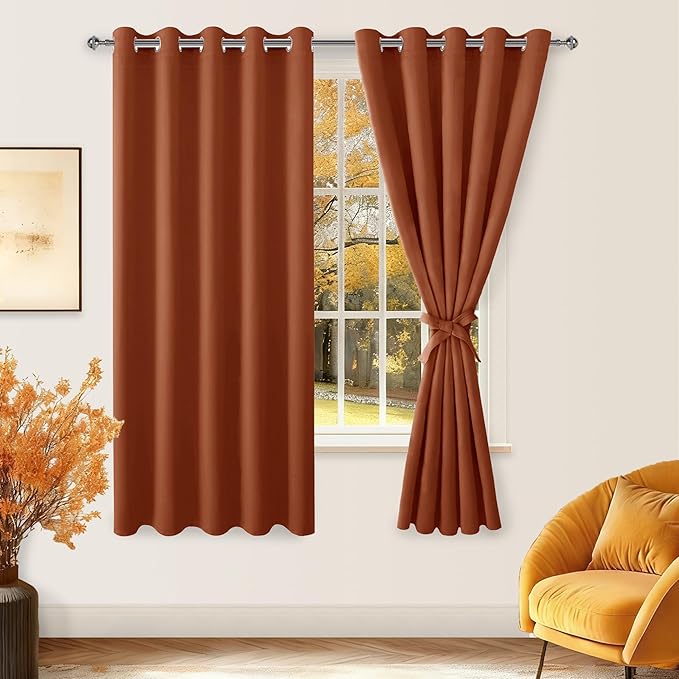 Hiasan Fall Grommet Blackout Curtains