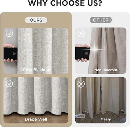 Joydeco Pinch Pleated Curtains