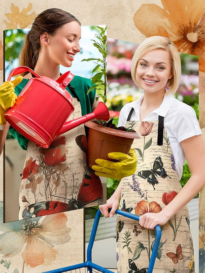 Bencailor 6 Pcs Spring Kitchen Aprons