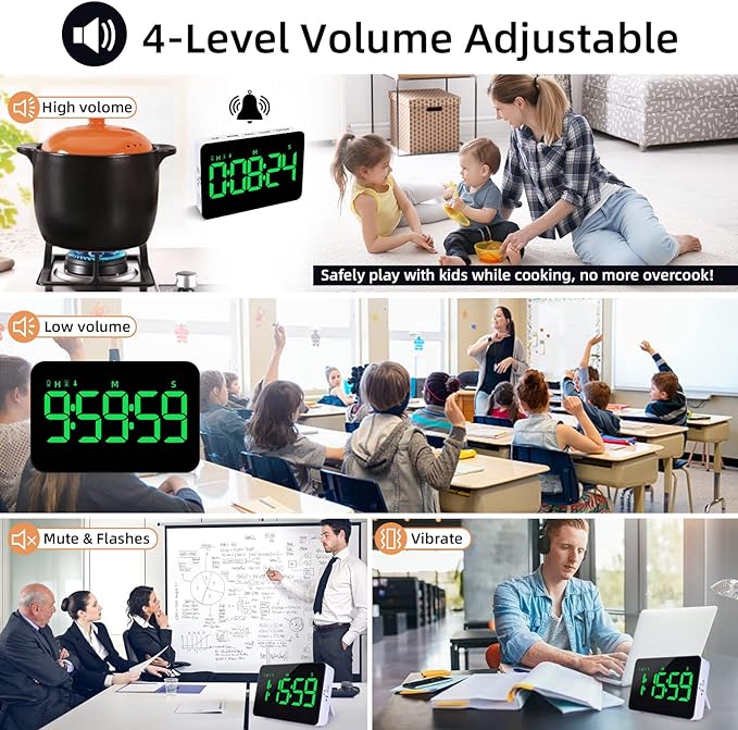 Rechargeable Digital Kitchen Timer